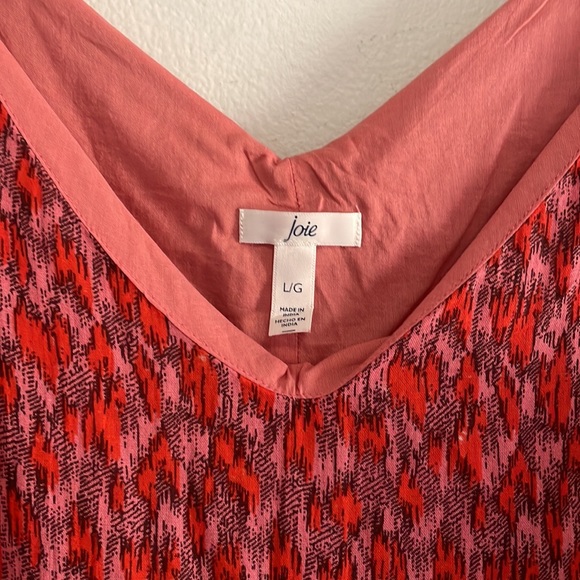 Joie Tea Room floral Maxi dress red tiered large NEW - Picture 5 of 7